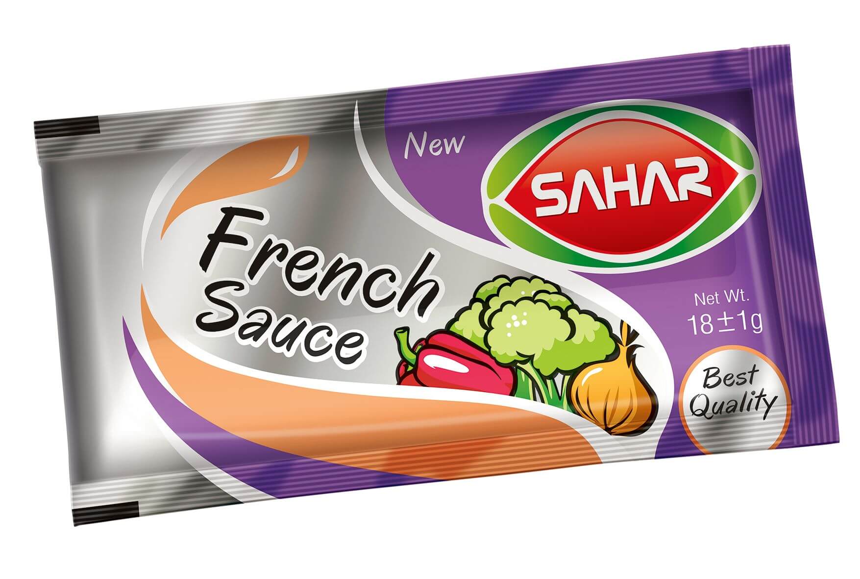 سس سالاد فرانسوی تک نفره وزن خالص 18  گرم