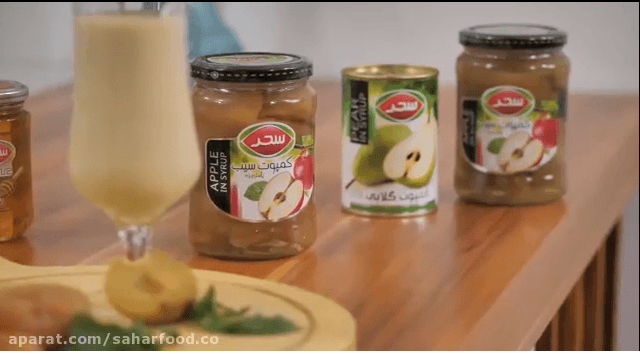 کمپوت گلابی و سیب سحر