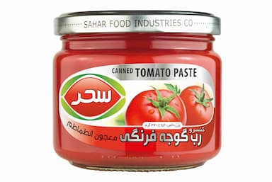 کنسرو رب گوجه فرنگی شیشه وزن خالص 340 گرم 