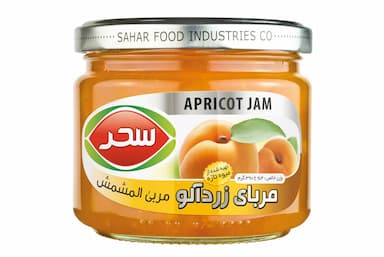 مربای زردآلو شیشه وزن خالص 390 گرم