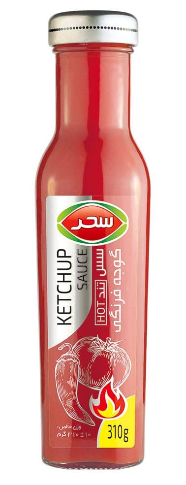 سس گوجه فرنگی تند شیشه وزن خالص 310 گرم