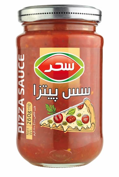 سس پیتزا شیشه وزن خالص 260 گرم