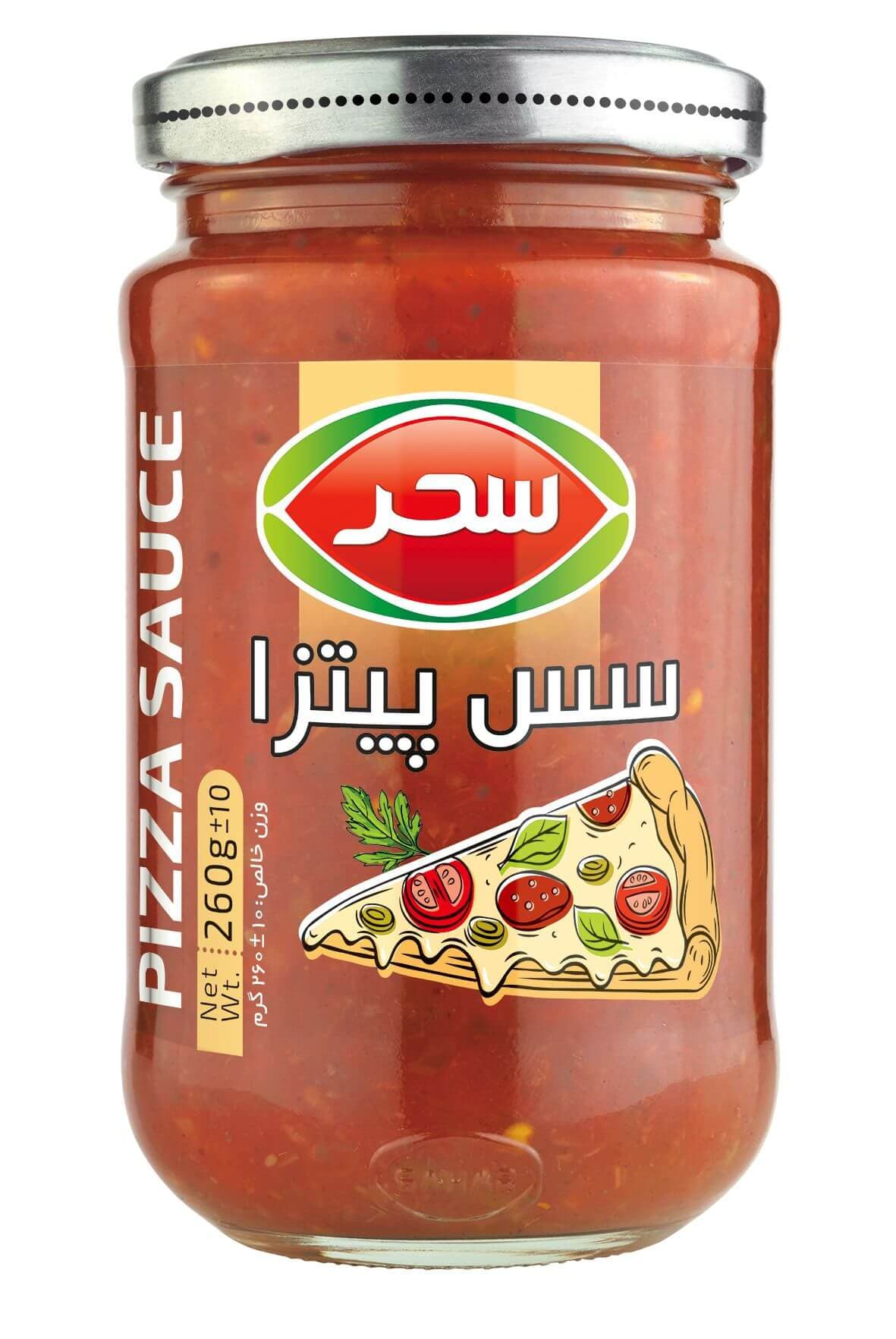 سس پیتزا شیشه وزن خالص 260 گرم