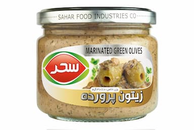 زیتون پرورده شیشه وزن خالص 310 گرم