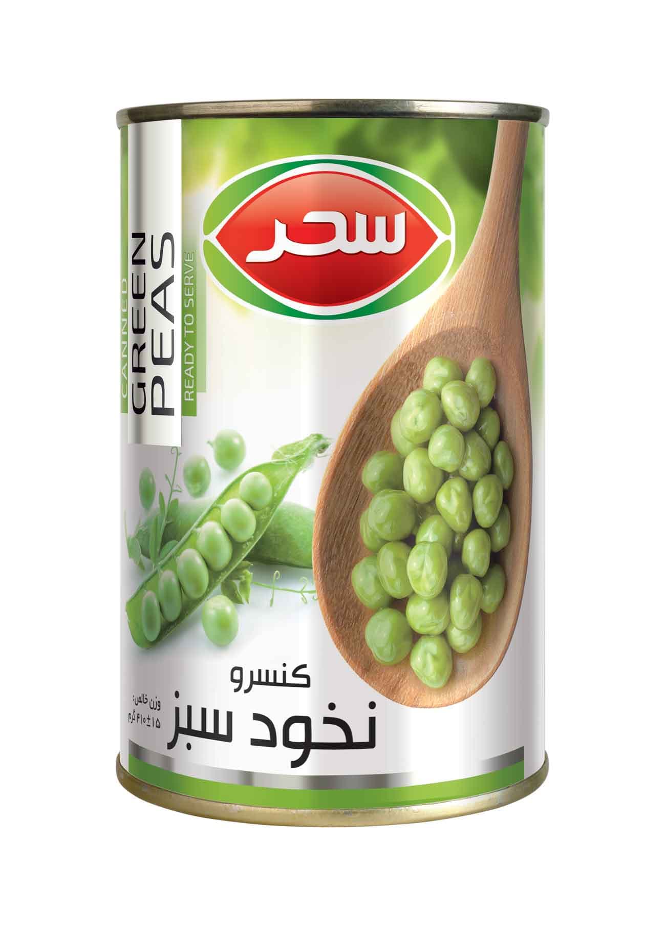 کنسرو نخود فرنگی قوطی وزن خالص 410 گرم 