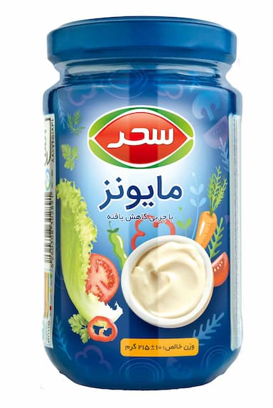 سس مایونز با چربی کاهش یافته شیشه وزن خالص 215 گرم