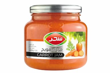 مربای هویج سحر شیشه وزن خالص 1800 گرم