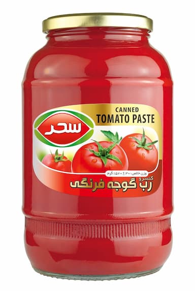  کنسرو رب گوجه فرنگی شیشه وزن خالص 1570 گرم 