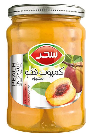 PEACH IN SYRUP 680 G SAHAR