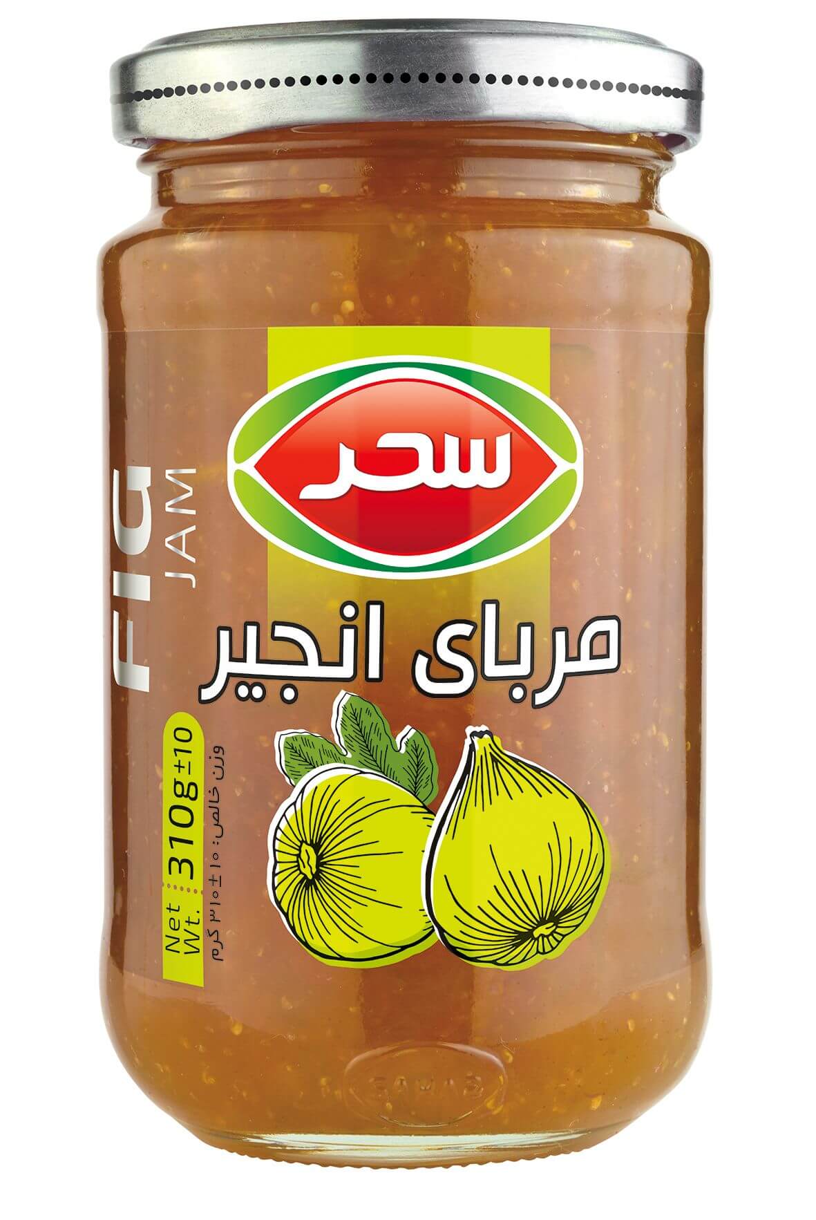مربای انجیر شیشه وزن خالص 310 گرم