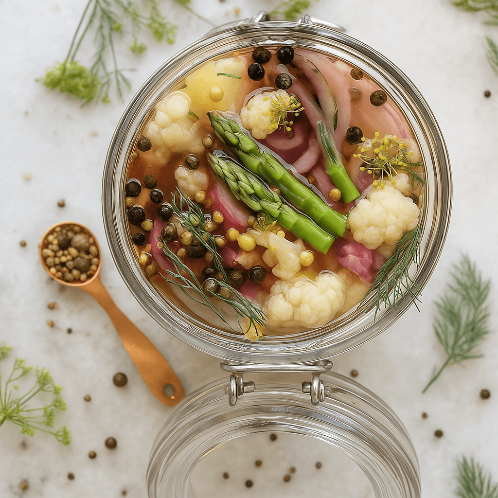 ترشی گل کلم ساده