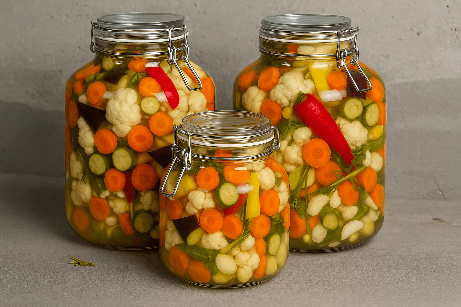 طرز تهیه ترشی هفت بیجار به روش بازاری