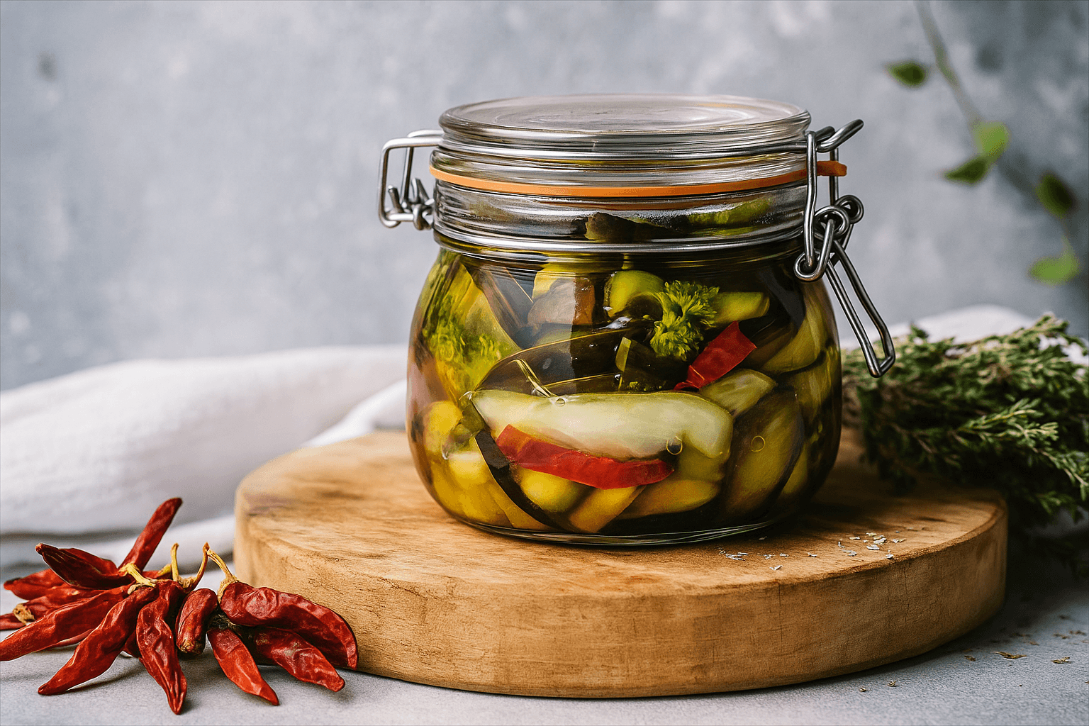 طرز تهیه ترشی گل کلم و با بادمجان