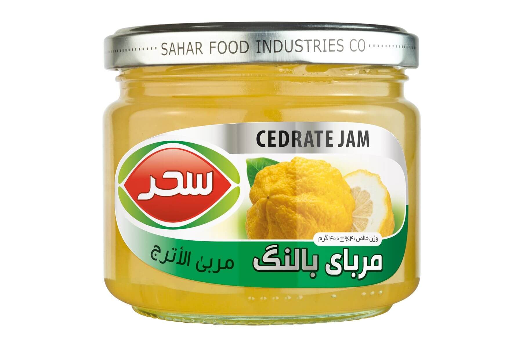 مربای بالنگ شیشه وزن خالص 400 گرم