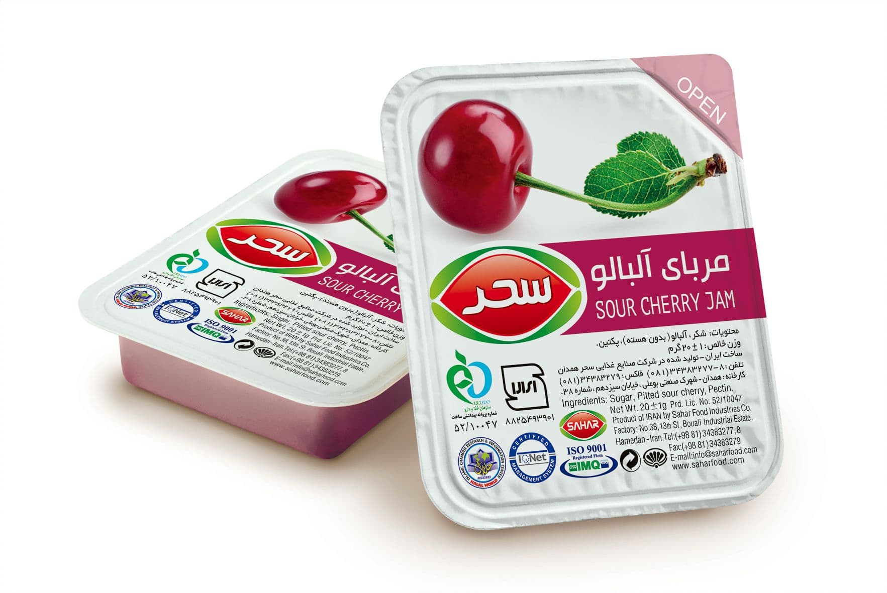 مربای آلبالو تک نفره