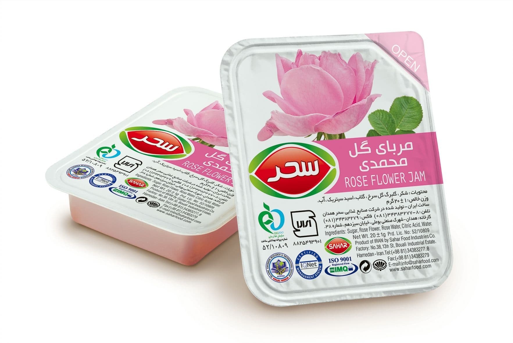 مربای گل محمدی تک نفره