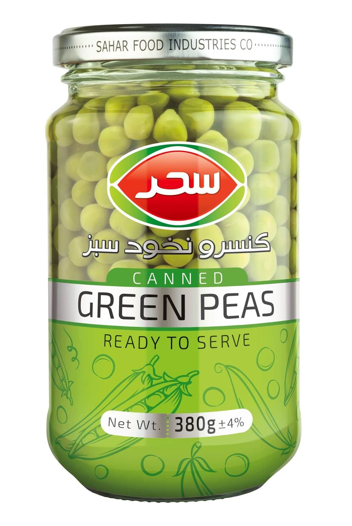 GREEN PEAS 380 G SAHAR