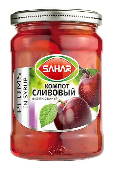 КОМПОТ ИЗ КРАСНЫХ СЛИВ 670 г