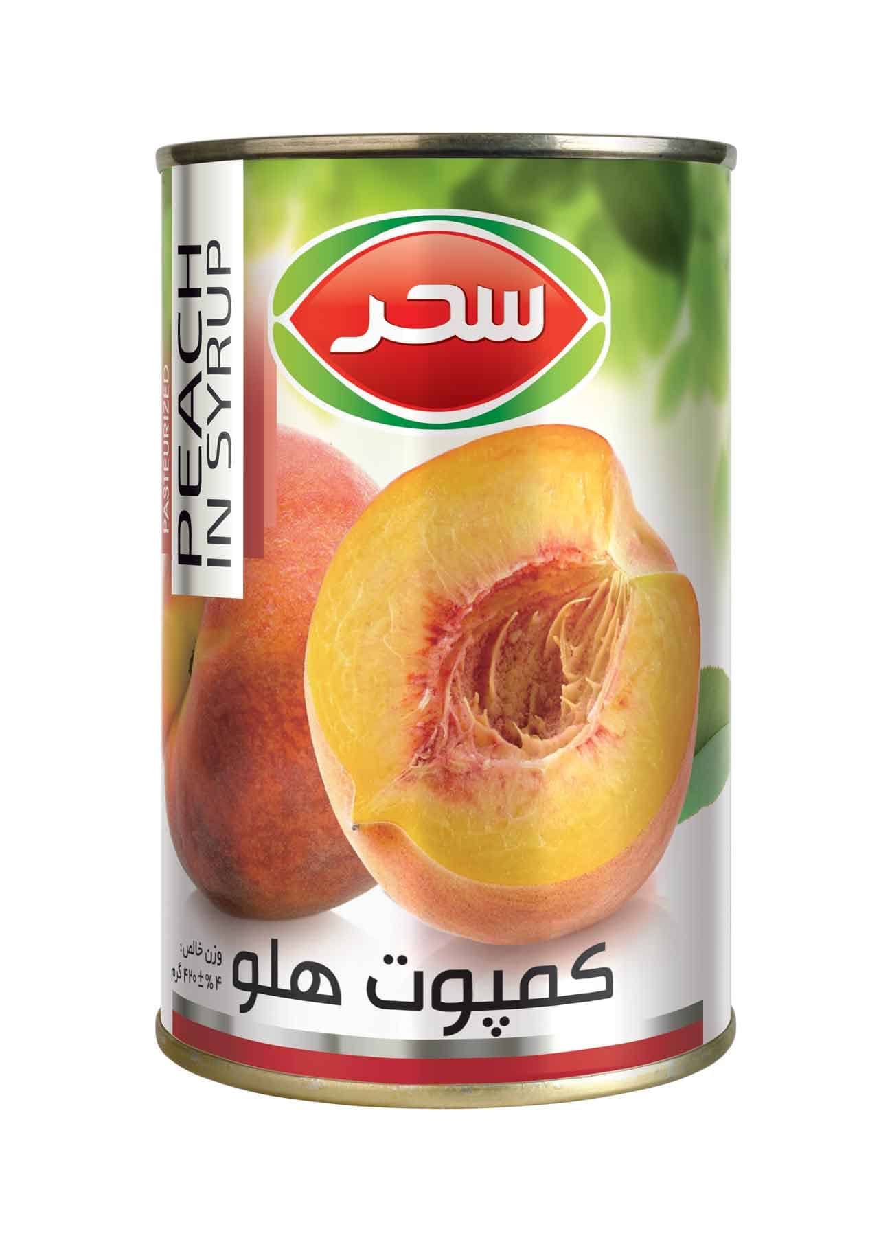PEACH IN SYRUP 420 G SAHAR
