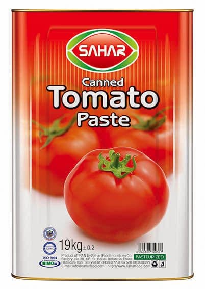 TOMATO PASTE 19 KG SAHAR