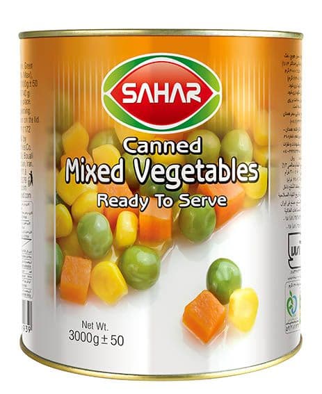 MIXED VEGETABLES 3000 G SAHAR