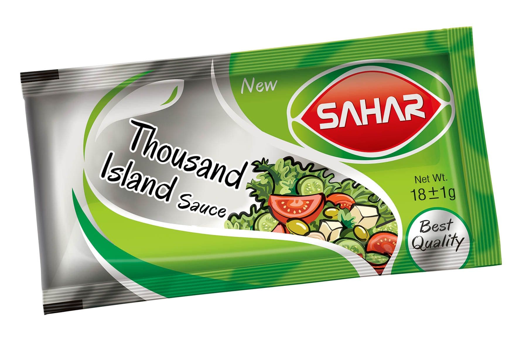 سس سالاد هزار جزیره تک نفره وزن خالص 18 گرم