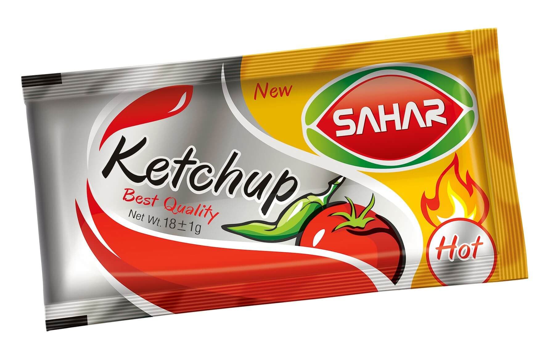 سس گوجه فرنگی تند تک نفره وزن خالص 18 گرم