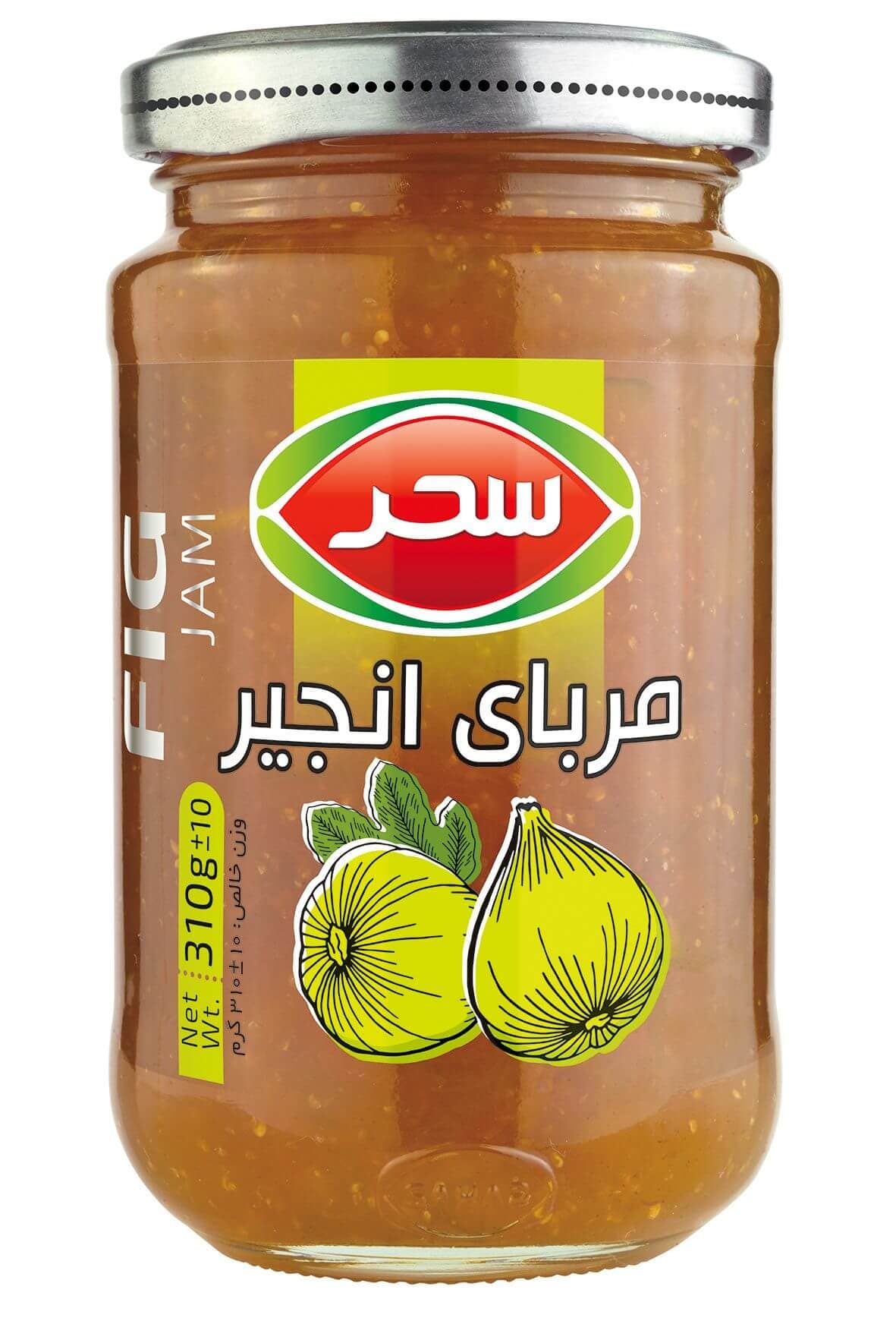 مربای انجیر شیشه وزن خالص 310 گرم