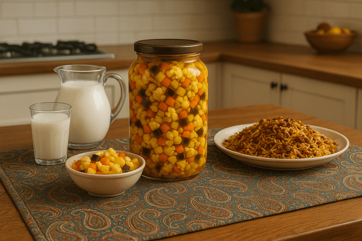 طرز تهیه ترشی هفت بیجار، فوتوفنهای یک ترشی خوشمزه و متفاوت