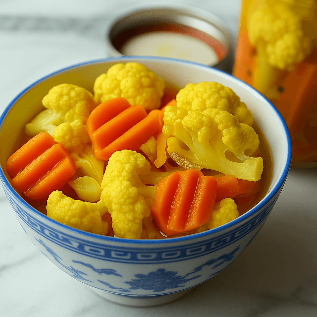 طرز تهیه ترشی گل کلم و هویج